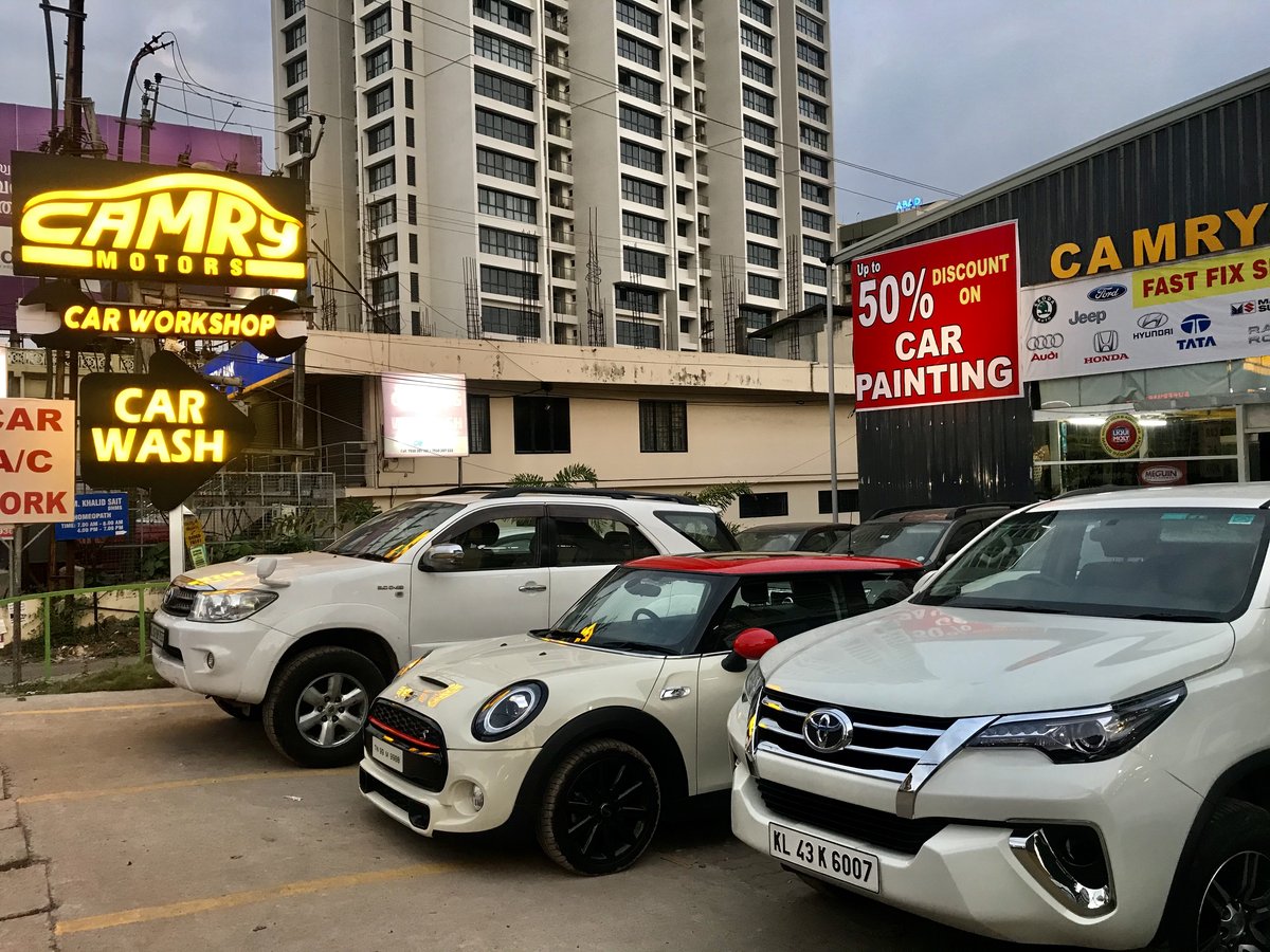 Camry Motors workshop facility in Kochi